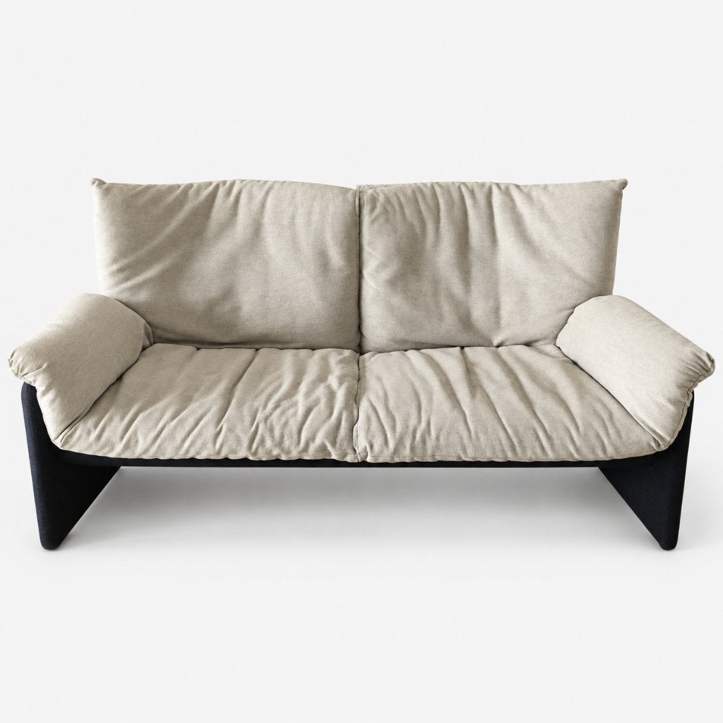 Cassina Palmaria 709 2-zitsbank Vico Magistretti Vintage, 150 tot 200 cm, Tweepersoons, 75 tot 100 cm, Ophalen of Verzenden