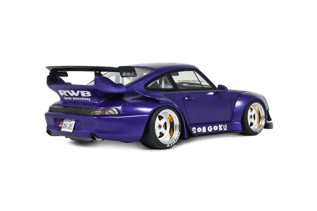 JSN GT Spirit 1:18 Porsche RWB SON GOKU purple 2024, Hobby en Vrije tijd, Modelauto's | 1:18, Overige merken, -, Nieuw, Ophalen of Verzenden