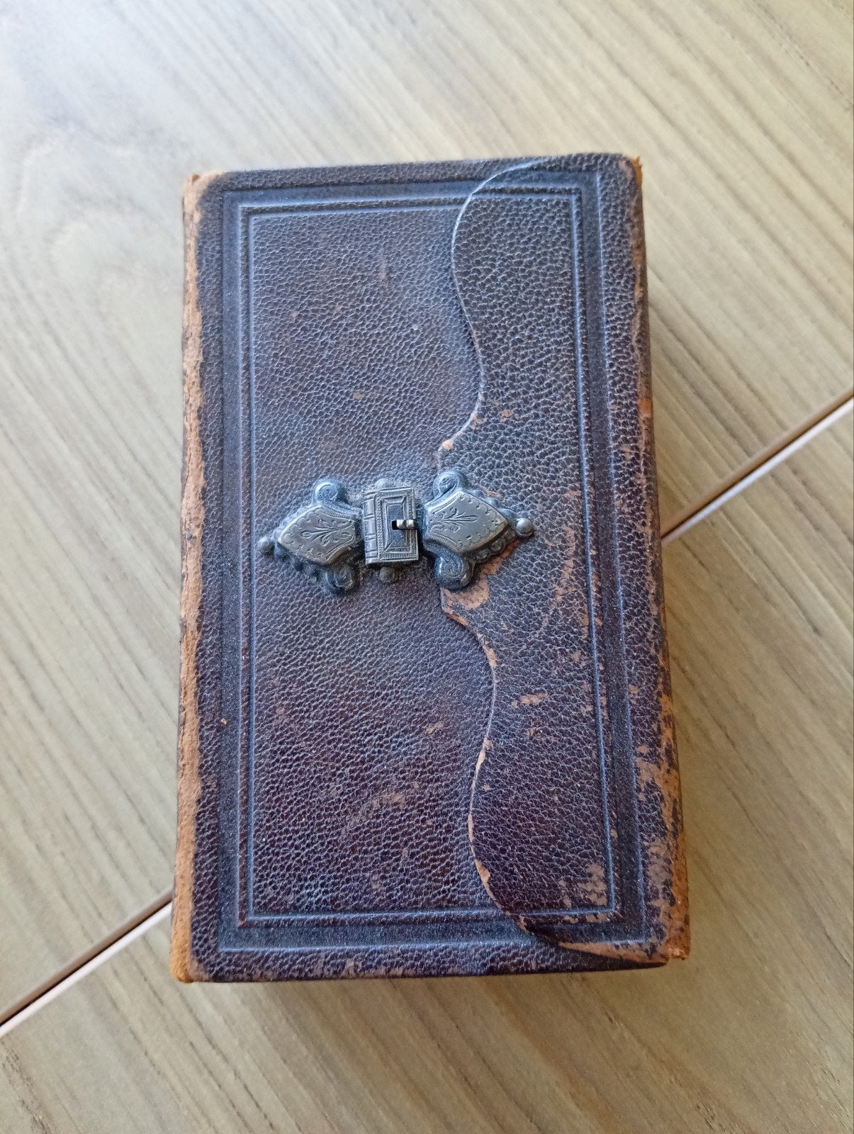 Antiek Bijbeltje met slotje - E. Overmeyer 1909, Ophalen of Verzenden