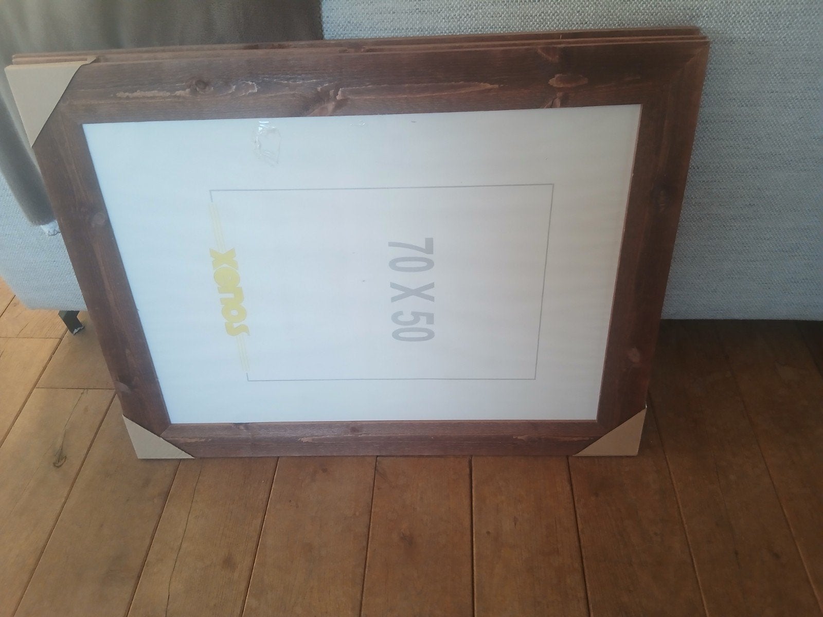 drie nieuwe houten fotolijsten te koop 50 x 70, Ophalen, Nieuw, Minder dan 100 cm, Rechthoekig