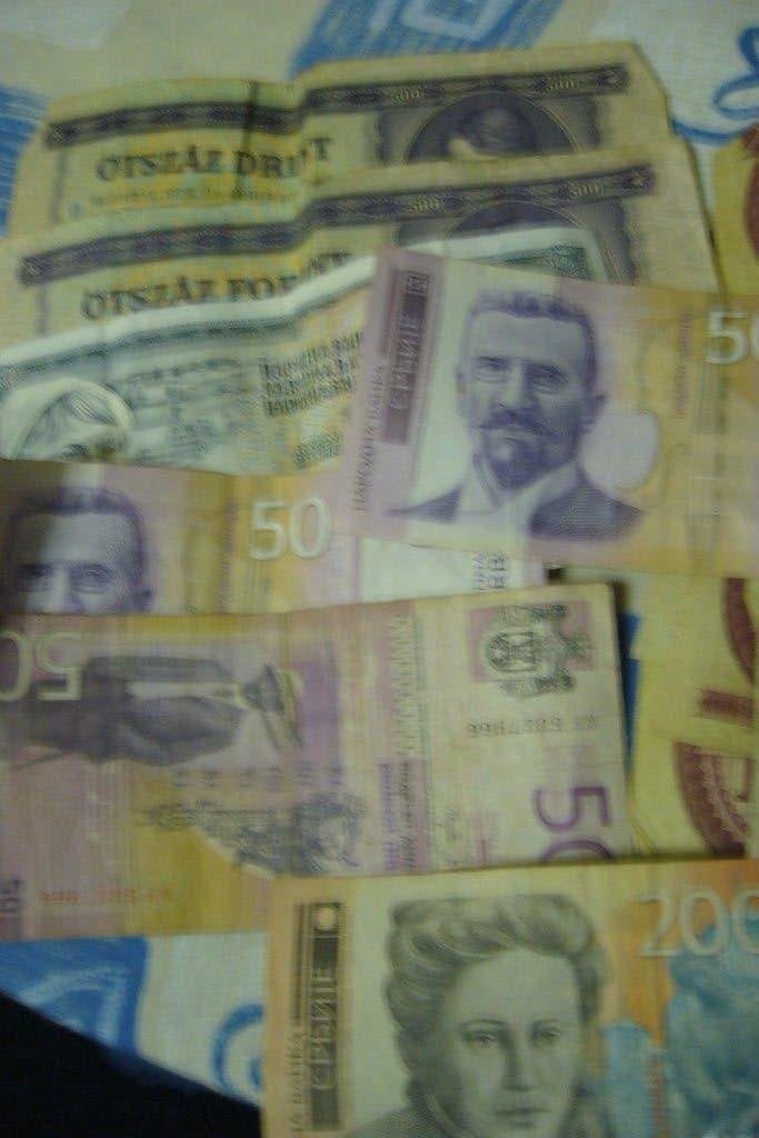 25 Bankbiljetten uit diverse landen, Ophalen, Buitenland, Bankbiljetten