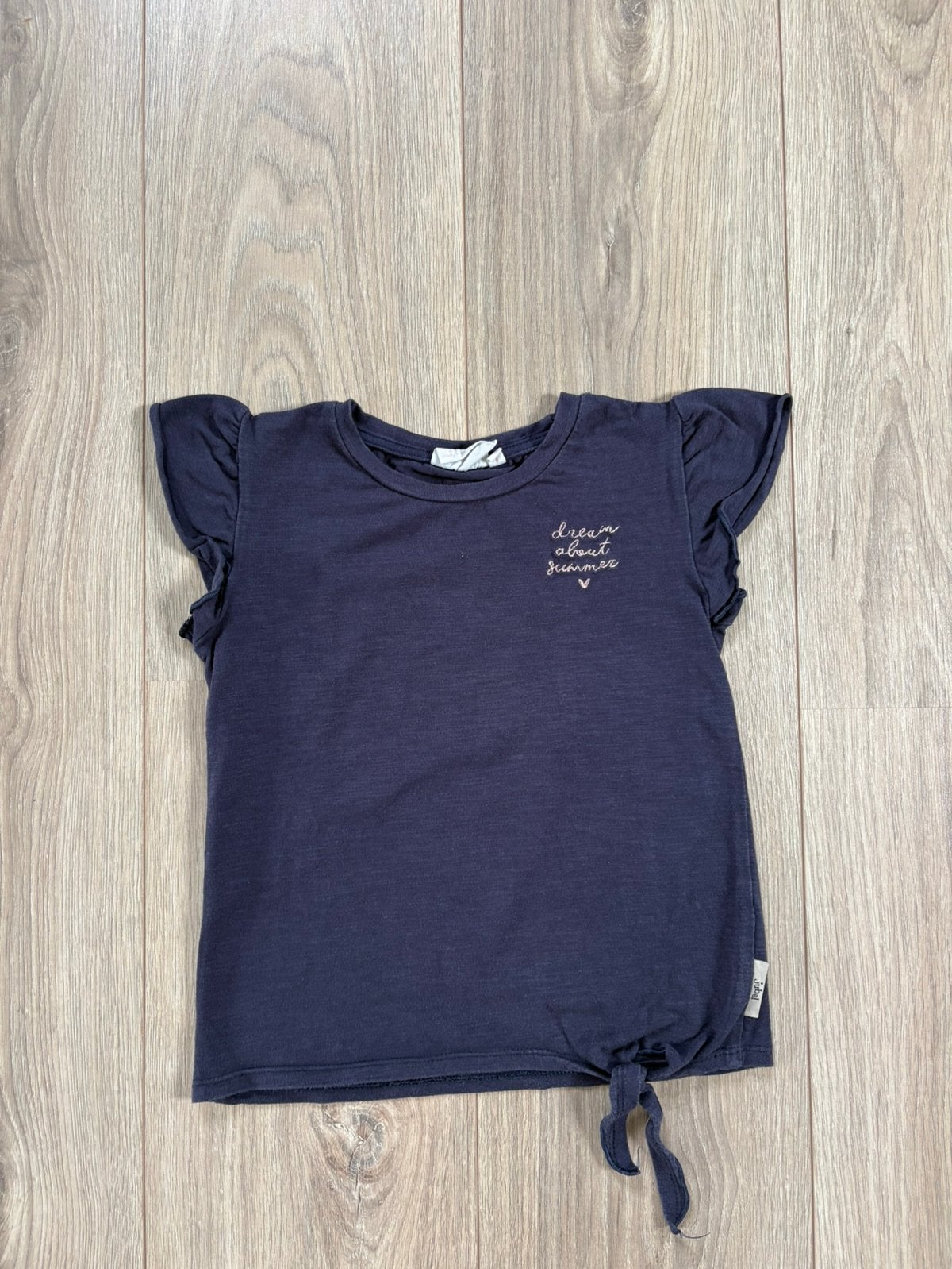 Donkerblauw Jubel shirtje - maat 122, Kinderen en Baby's, Kinderkleding | Maat 122, Ophalen of Verzenden, Zo goed als nieuw, Meisje