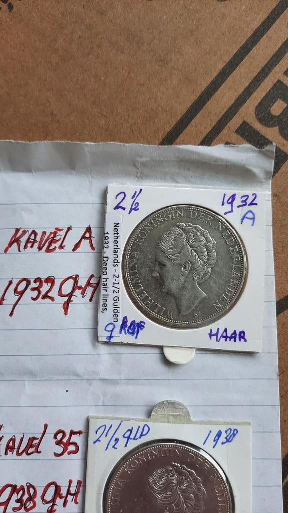 Rijksdaalder Wilhelmina 1938 grof haar, Postzegels en Munten, Munten | Nederland, Verzenden, Zilver, Koningin Wilhelmina, Losse munt