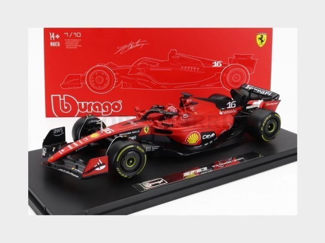 Ferrari F1 SF-23 Leclerc 2023 - Burago modelauto 1:18, Hobby en Vrije tijd, Via D.Alighieri, 43 - 20851 Lissone (MB) Italia, Burago