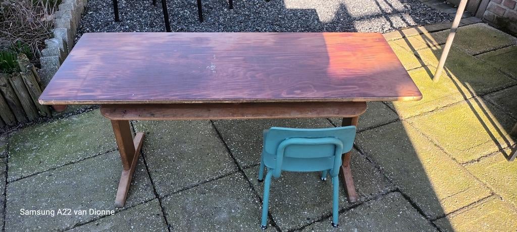 Vintage schooltafel met gebruikssporen, Kinderen en Baby's, Kinderkamer | Tafels en Stoelen, Ophalen of Verzenden