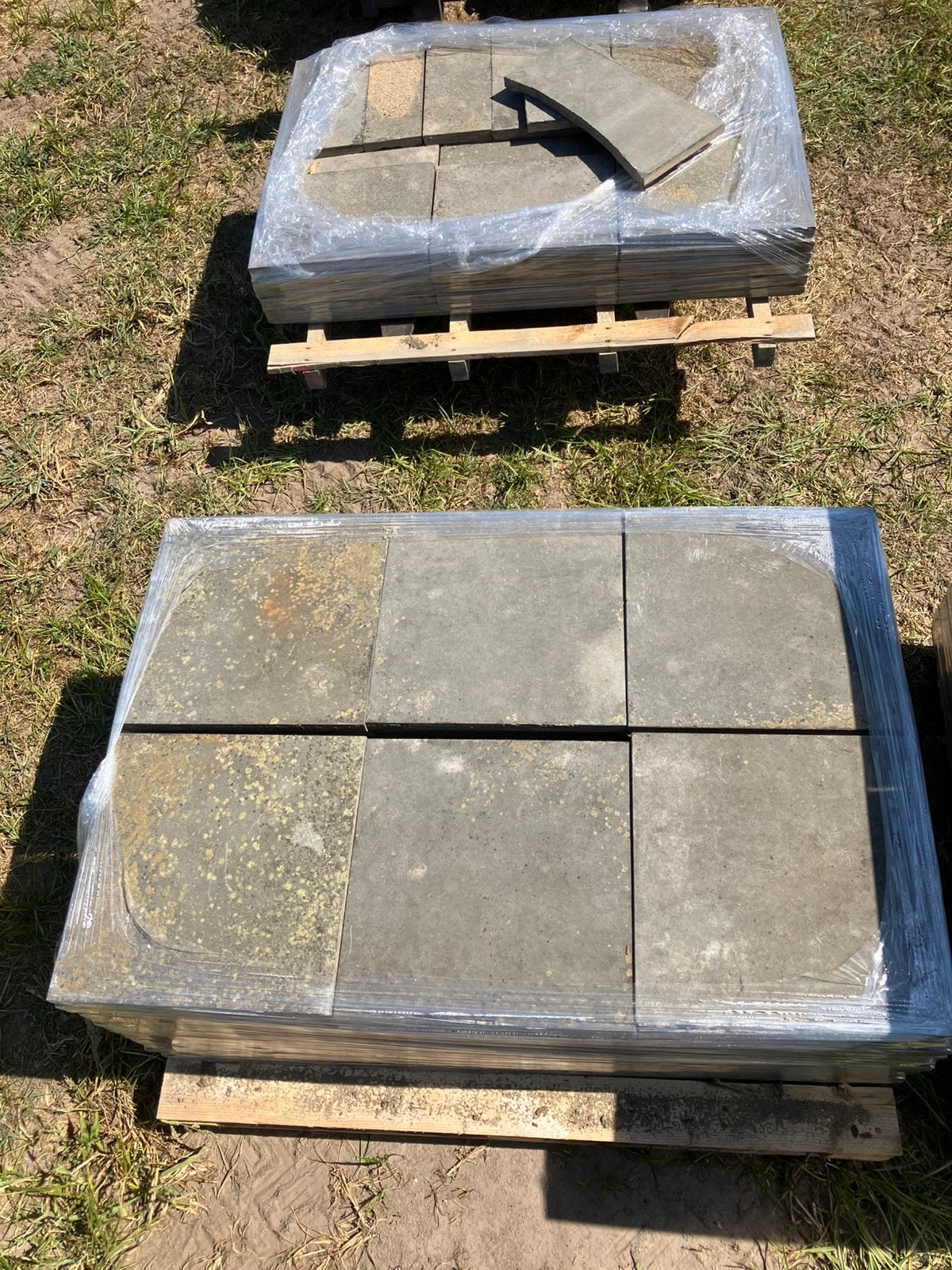 Chinese hardsteen tegels 40x40x2,5 cm 20 m2, Ophalen, Gebruikt, Terrastegels, Natuursteen
