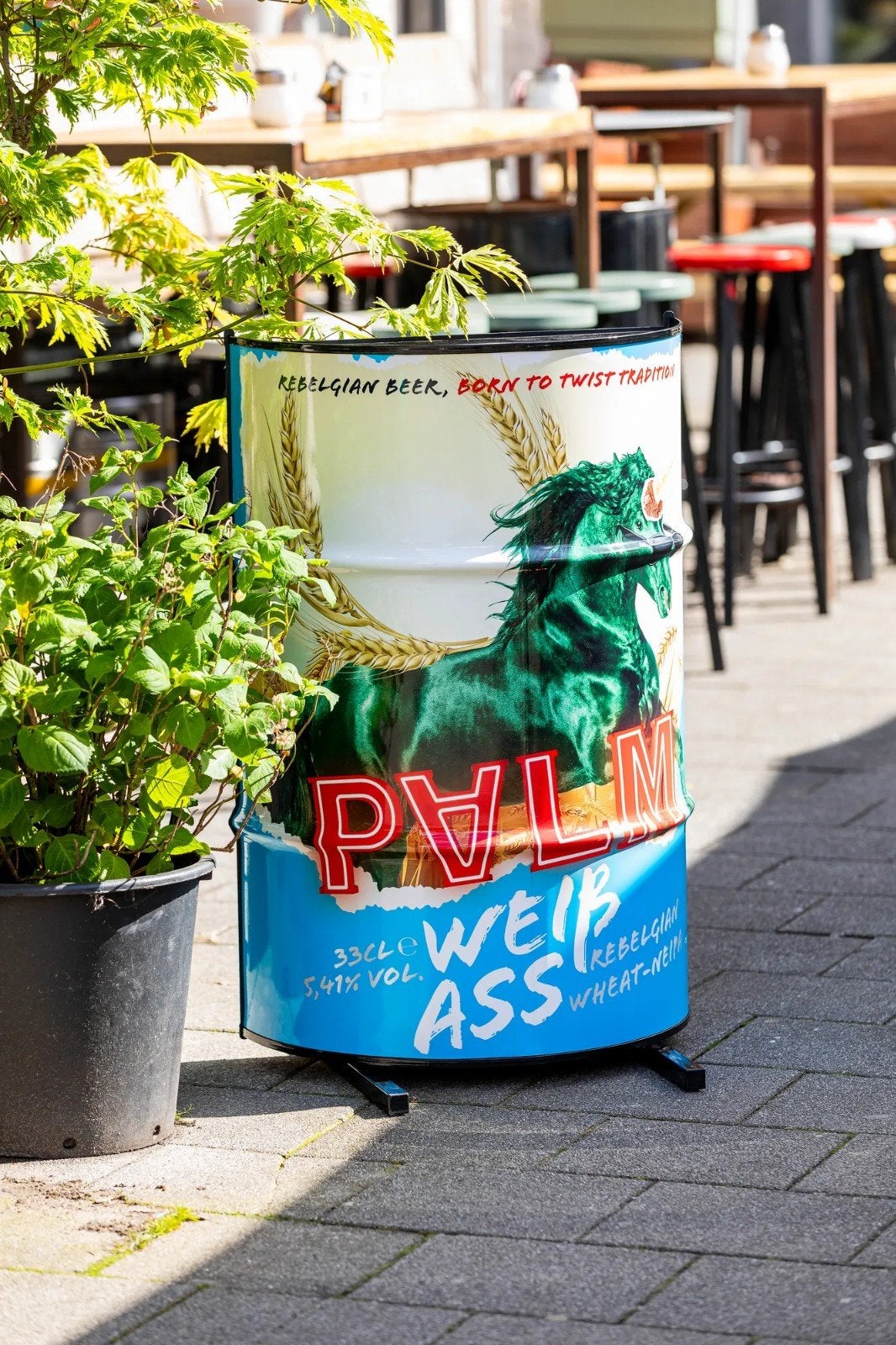 Palm Rebelgian Beer Barrel Bar - Uniek Design!, Ophalen, Zo goed als nieuw