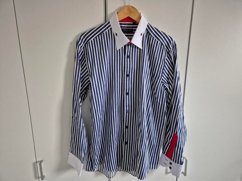 Gucci L, Kleding | Heren, Overhemden, Overige kleuren, Ophalen of Verzenden, Zo goed als nieuw, Halswijdte 41/42 (L)