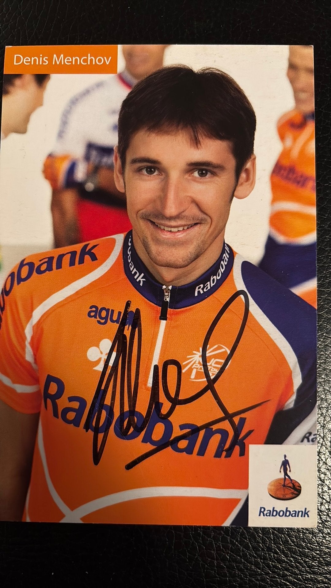 Wielrennen DENNIS MENCHOV Rabo ECHTE handtekening, Verzamelen, Ophalen of Verzenden, Zo goed als nieuw, Overige sporten, Spelerskaart