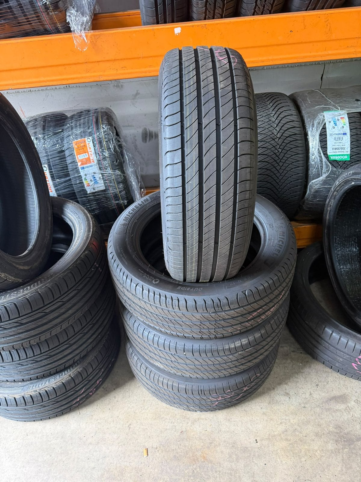 205/55/17 michelin Demo inc montage, Ophalen, Gebruikt, 17 inch, 205 mm