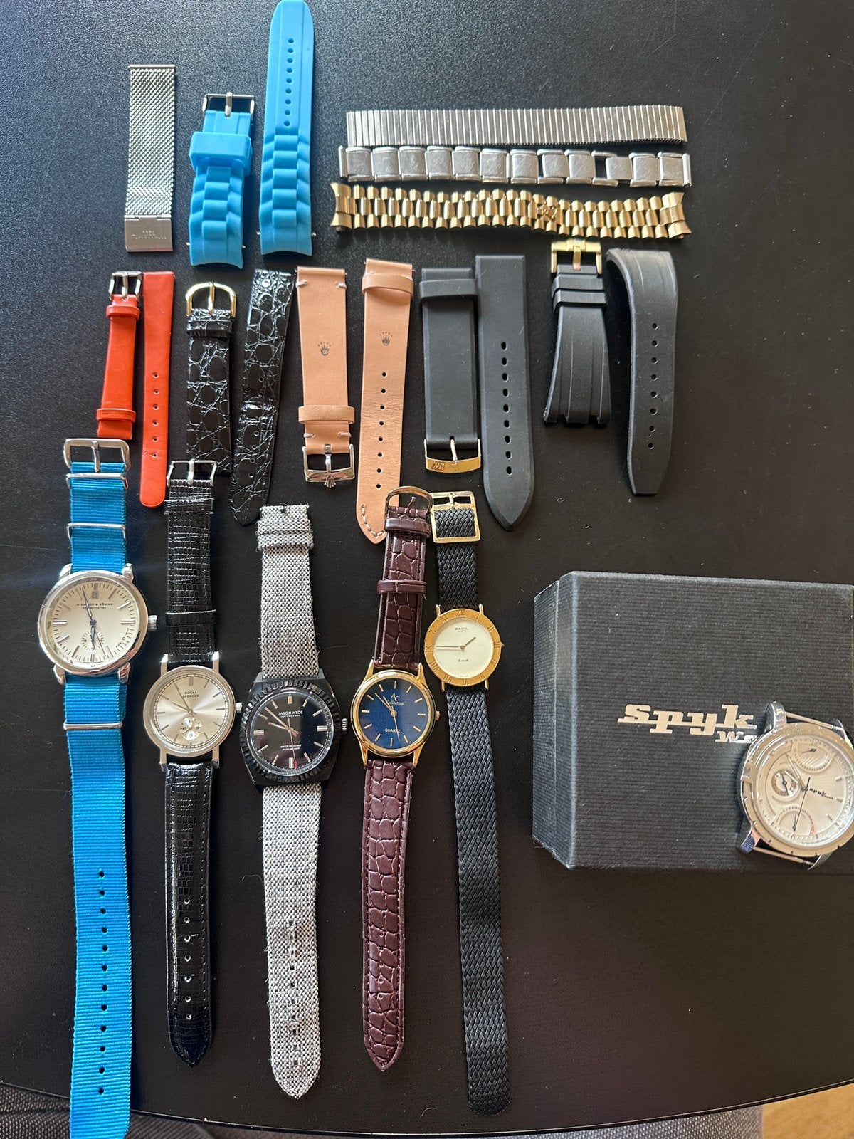 Lotje 6 horloges + bandjes, Overige merken, Staal, Met bandje, Verzenden