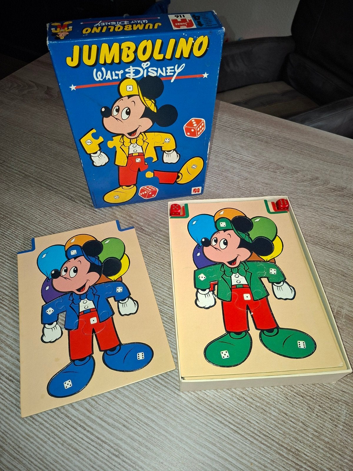 JUMBOLINO Walt Disney Mickey Mouse Puzzelspel, Ophalen of Verzenden, 10 tot 50 stukjes, Gebruikt