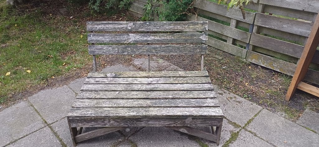 Tuinbank inclusief kussens, Tuin en Terras, Ophalen, Gebruikt, Hout