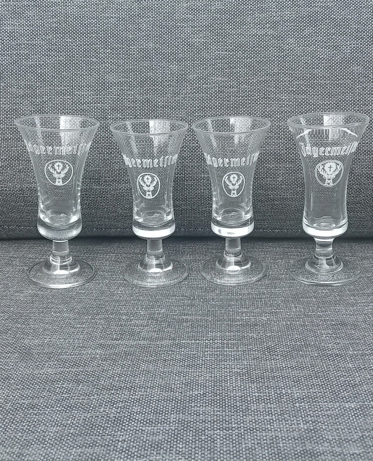4 Jägermeister borrelglaasjes 2cl, Ophalen of Verzenden, Nieuw, Borrel- of Shotglas