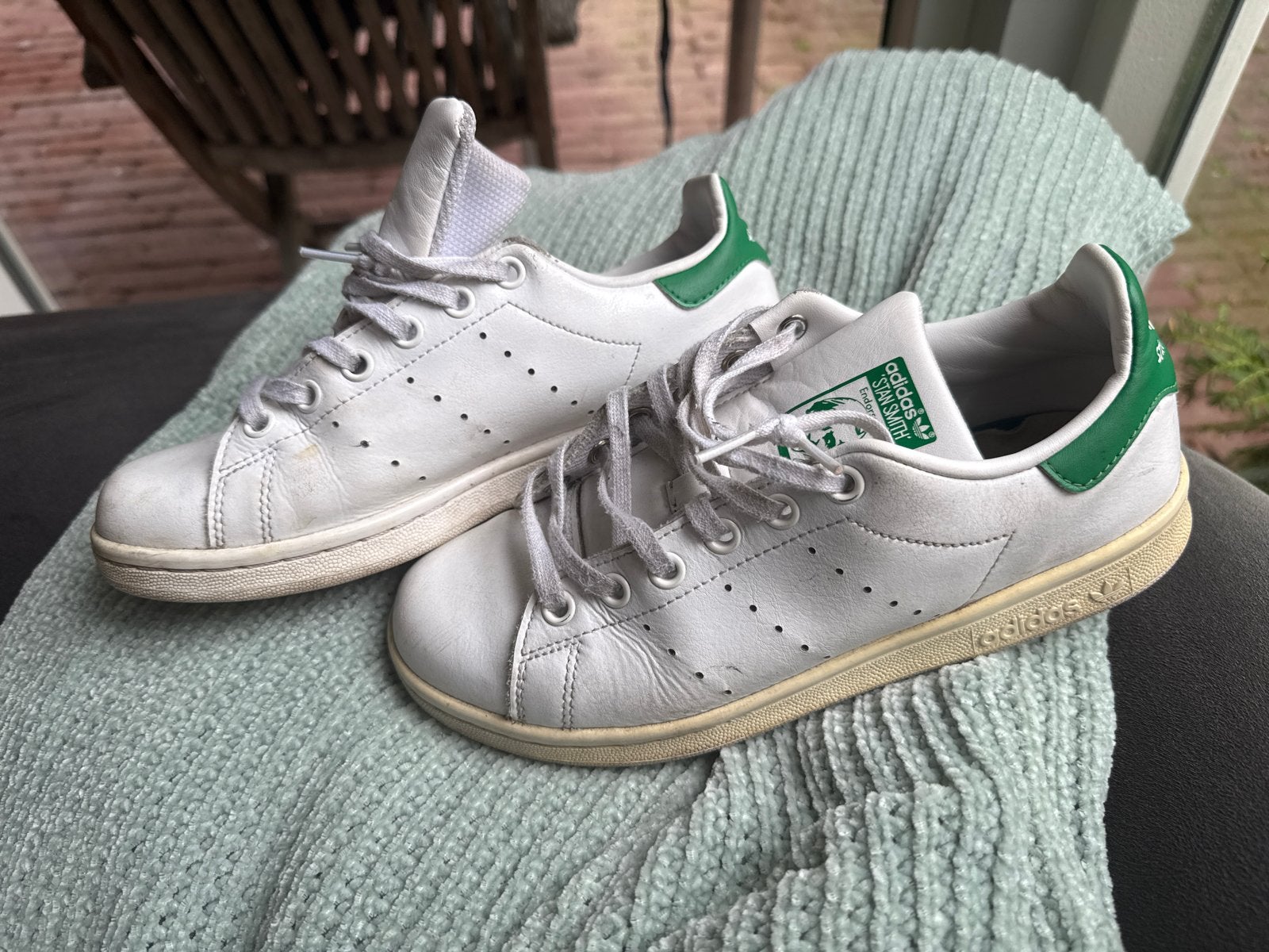 Adidas Stan Smith sneakers - Maat 37.5, Wit, Ophalen of Verzenden, Sneakers of Gympen, Gedragen