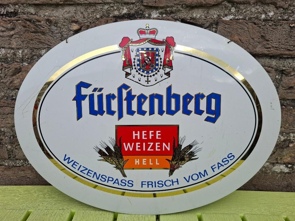 Reclamebord Füftenbergbier, Ophalen of Verzenden, Nieuw, Reclamebord, Plaat of Schild, Overige merken