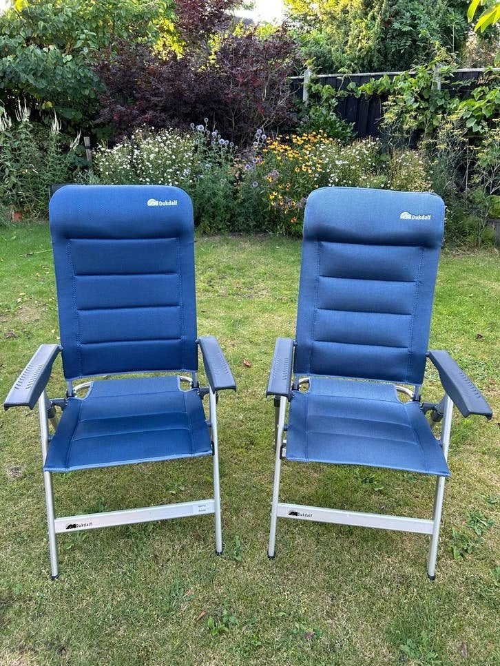 2 Dukdalf Camping stoelen, Ophalen, Zo goed als nieuw, Campingstoel