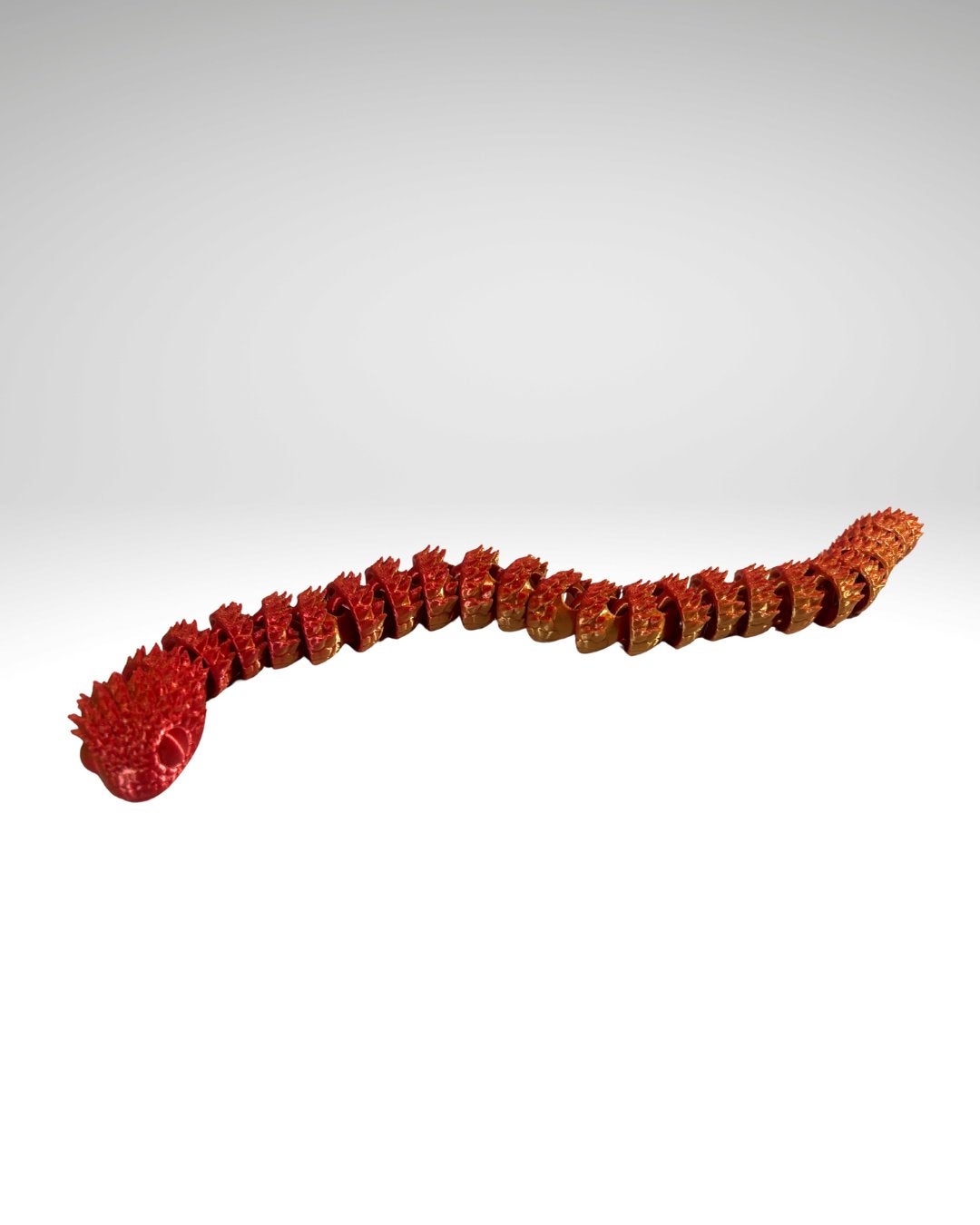 Flexibele 3D-geprinte draak - Rood/Goud, Ophalen, Nieuw, Jongen of Meisje