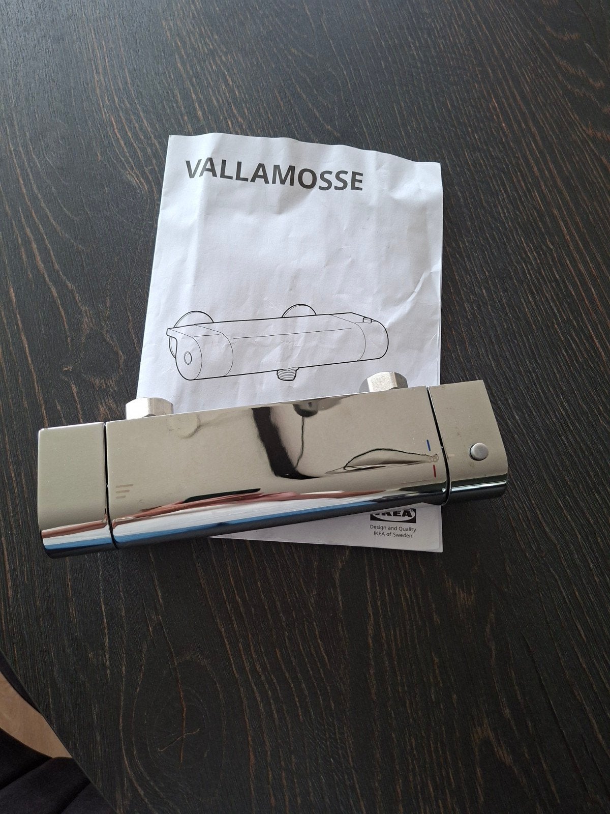 IKEA VALLAMOSSE Douchekraan - Zo goed als nieuw, Ophalen, Zo goed als nieuw, Chroom, Kraan