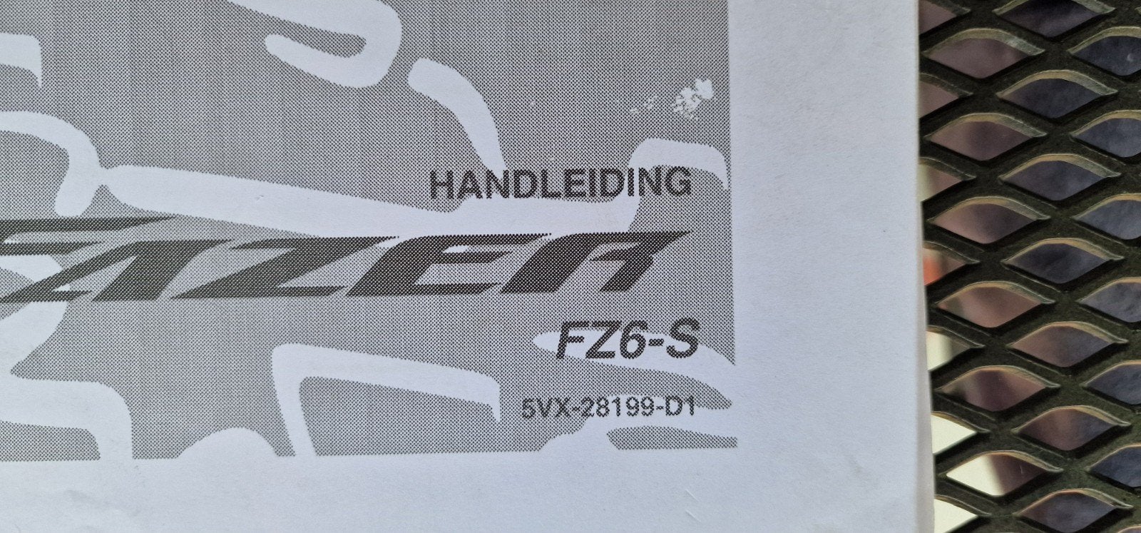Handleiding Yamaha Fazer FZ6-s FZ6 2003, Ophalen of Verzenden, Zo goed als nieuw