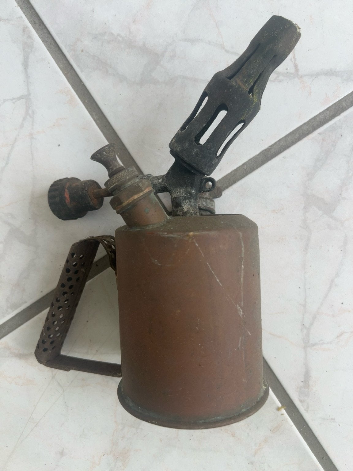 Oude soldeerlamp / brander - Vintage decoratie, Ophalen