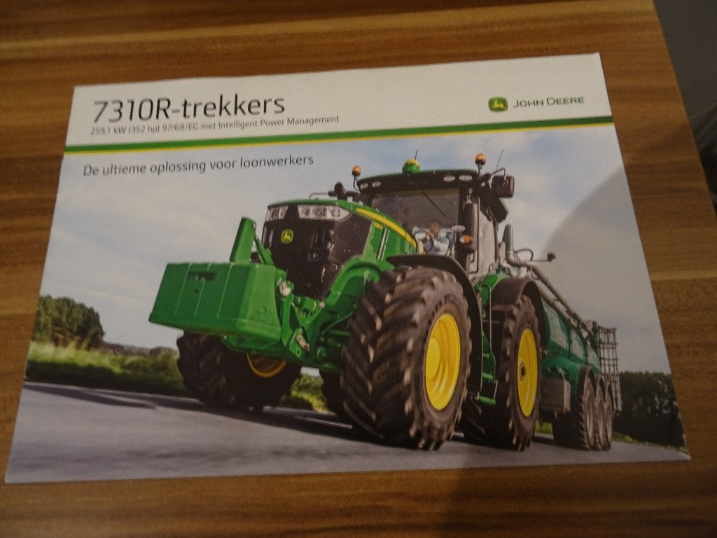 John deere 7310R-Trekkers folder, Boeken, Catalogussen en Folders, Ophalen of Verzenden, Zo goed als nieuw, Folder