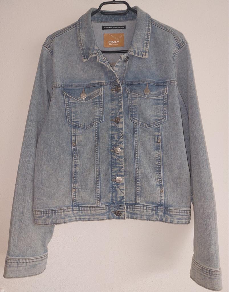 Spijkerjasje dames, Only, Blauw, Maat 46/48 (XL) of groter, Ophalen of Verzenden