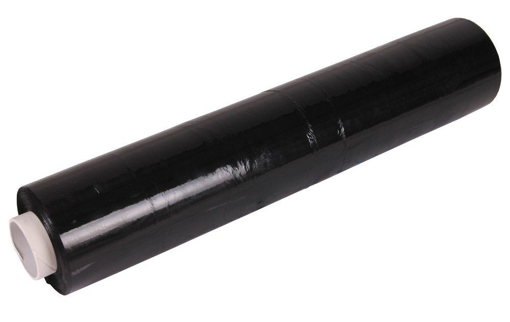 Wikkelfolie zwart 20my x 50cm x 300mtr, Verzenden