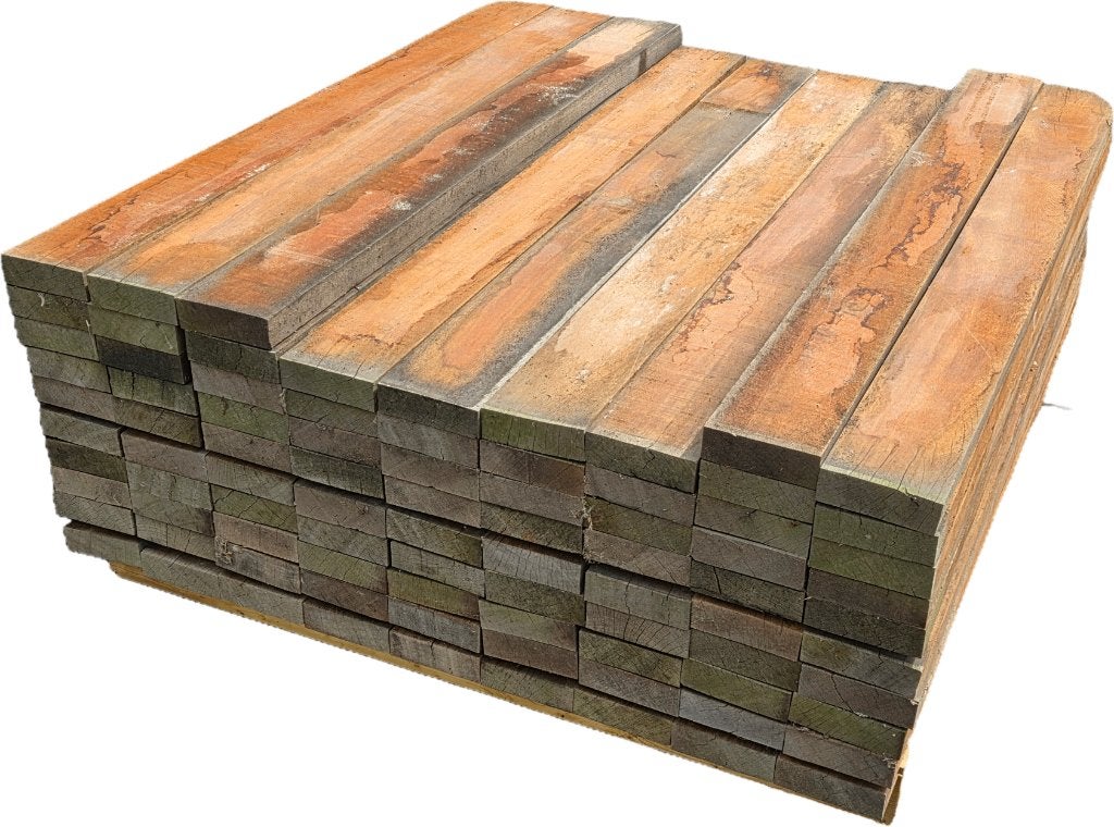 Hardhout 38x115 mm / 1.20 m lang € 6,- per stuk incl. btw, Tuin en Terras, Palen, Balken en Planken, Ophalen, Overige typen, Nieuw