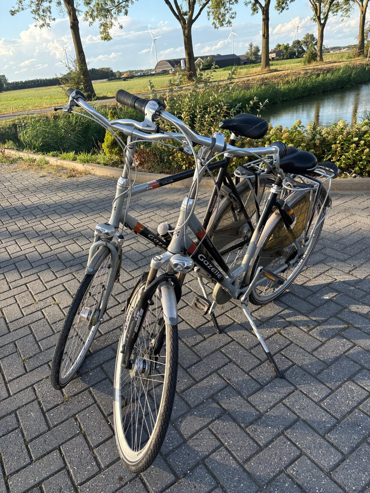Foto 9 van Gazelle fietsen heren en dames in goede staat (set)