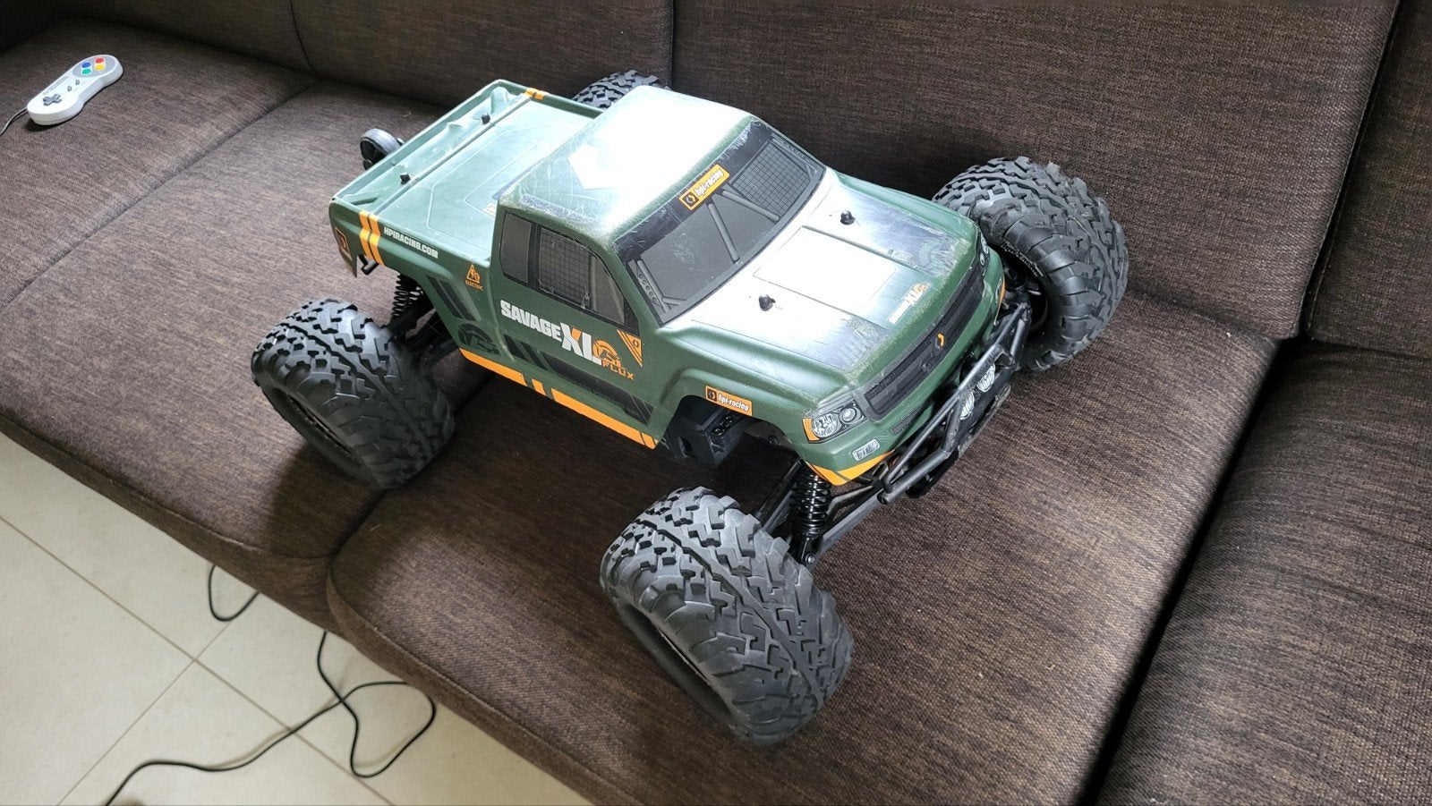 HPI Savage XL Flux 1/8 RC Monster Truck, Elektro, Gebruikt, Auto offroad, Ophalen of Verzenden