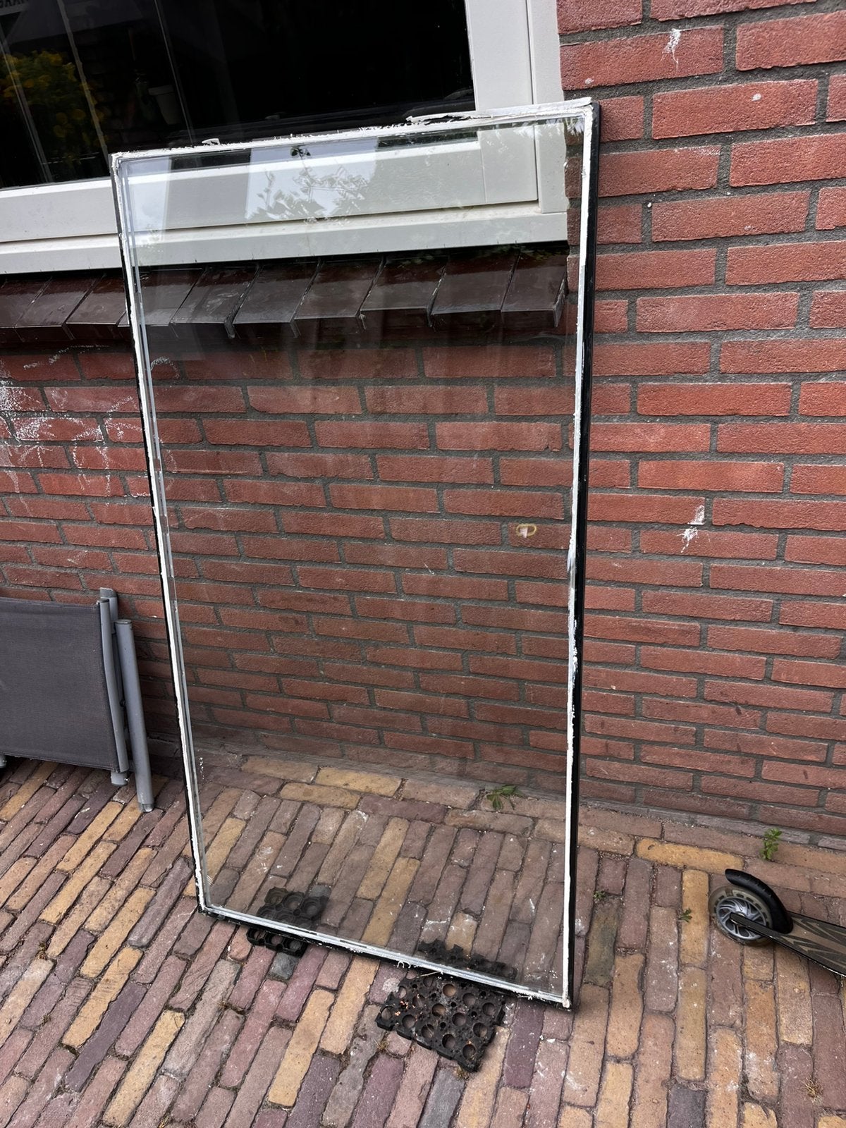 Dubbel glas, Ophalen, Gevelraam of Ruit, Gebruikt, Minder dan 80 cm