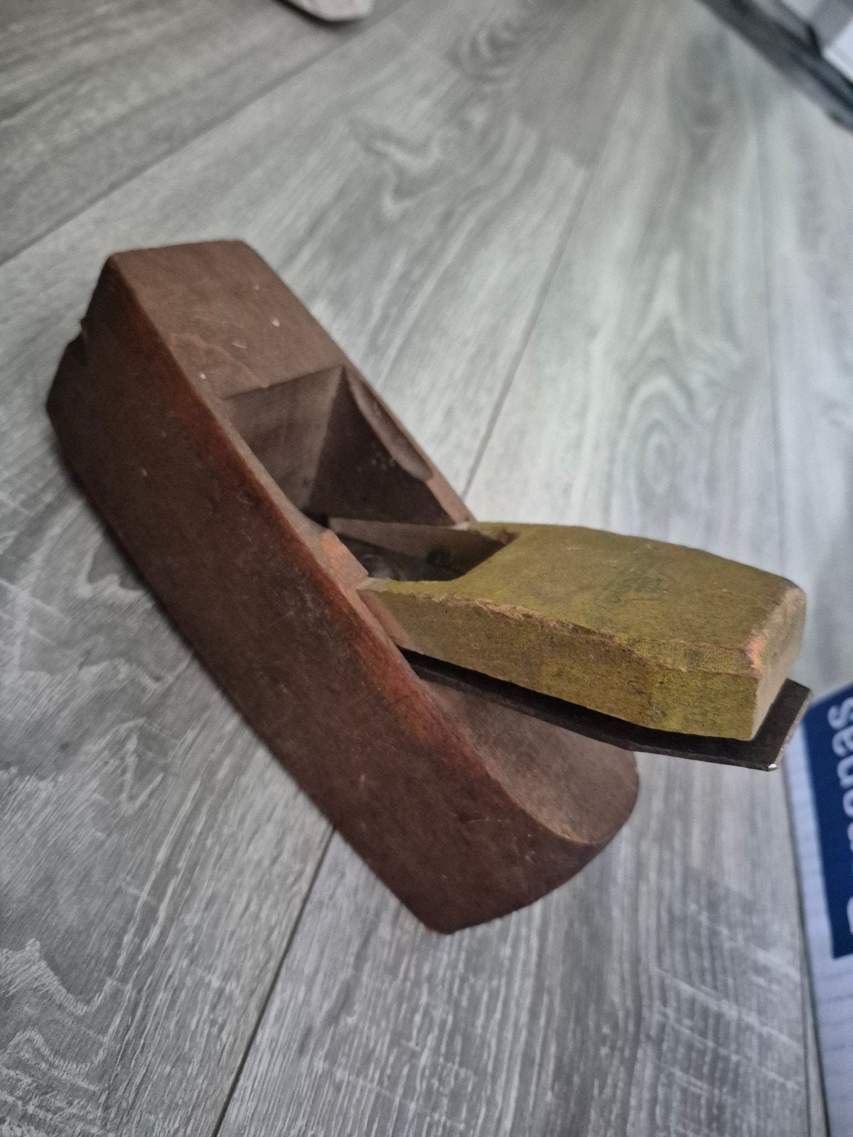 Antieke houten schaaf met merk J.N. en Kroon, Ophalen of Verzenden