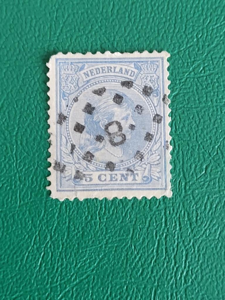 Nederlandse postzegel 5 cent Koningin Wilhelmina, Ophalen of Verzenden, T/m 1940, Gestempeld