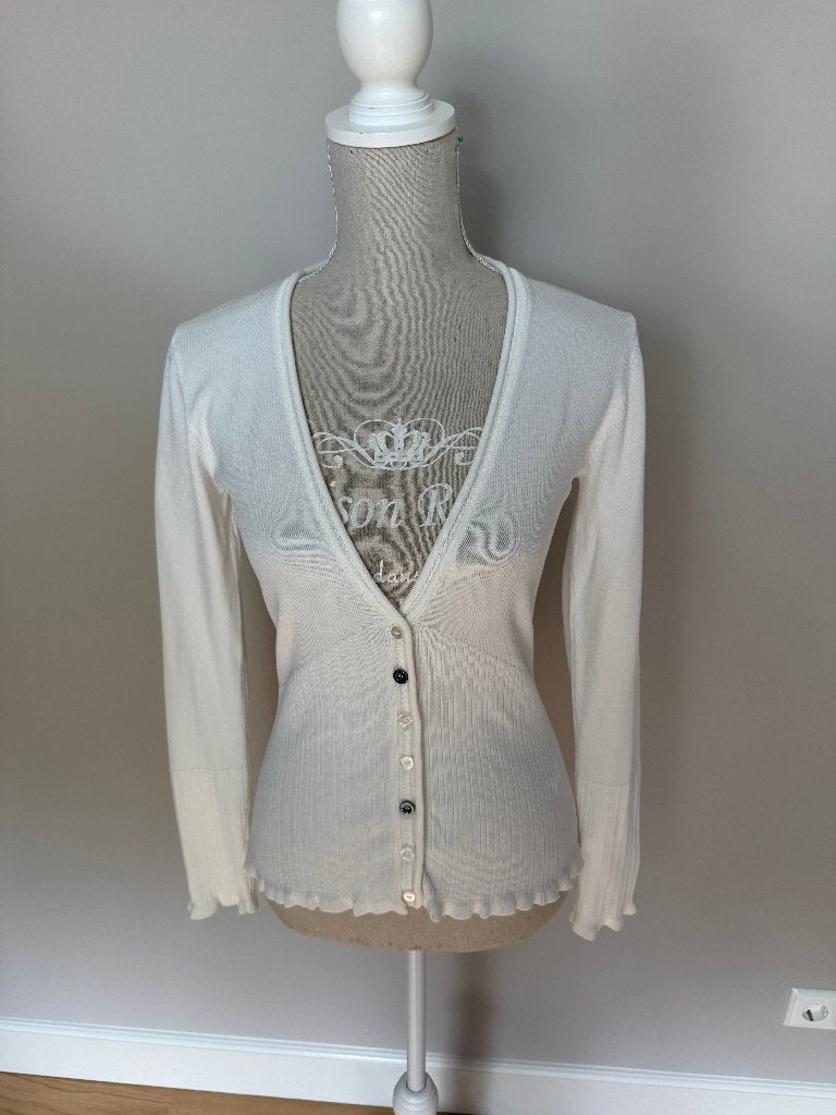 Vest Bandolera offwhite maat 34, Ophalen, Overige kleuren, Zo goed als nieuw, Maat 34 (XS) of kleiner