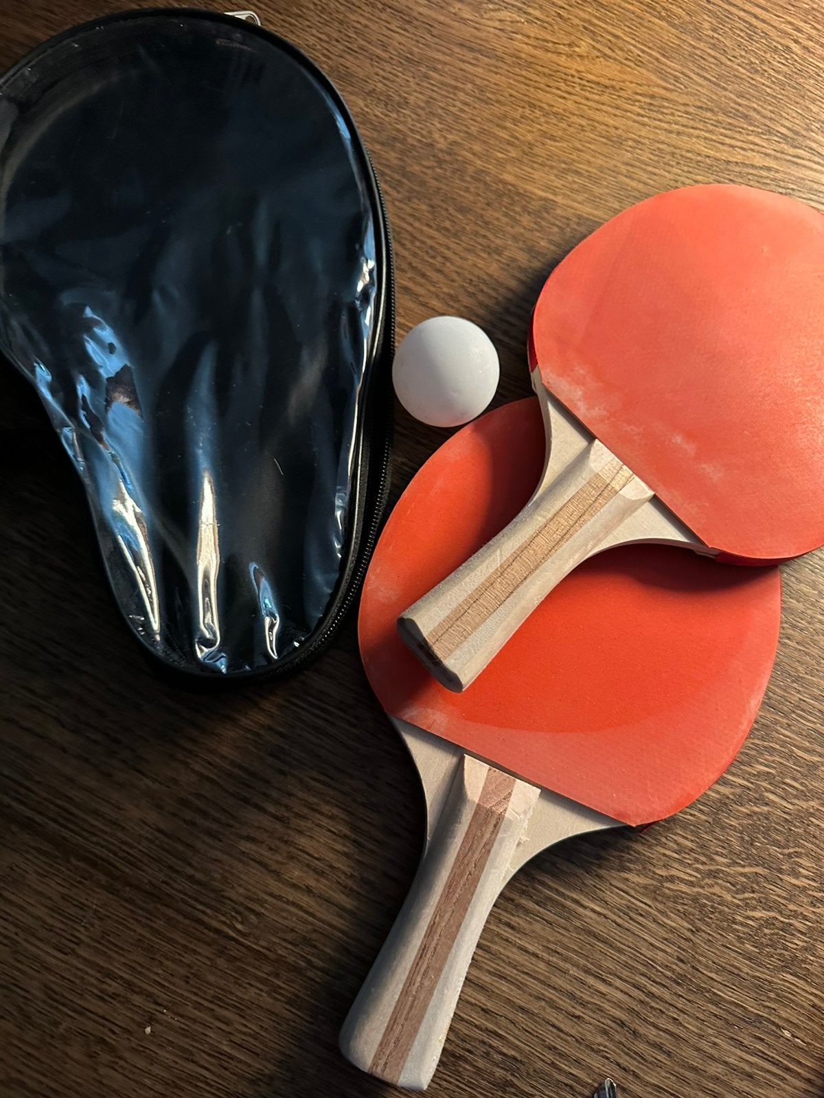 tafeltennis setje, Sport en Fitness, Tafeltennis, Ophalen of Verzenden, Gebruikt, Net, Batje(s) of Balletje(s)