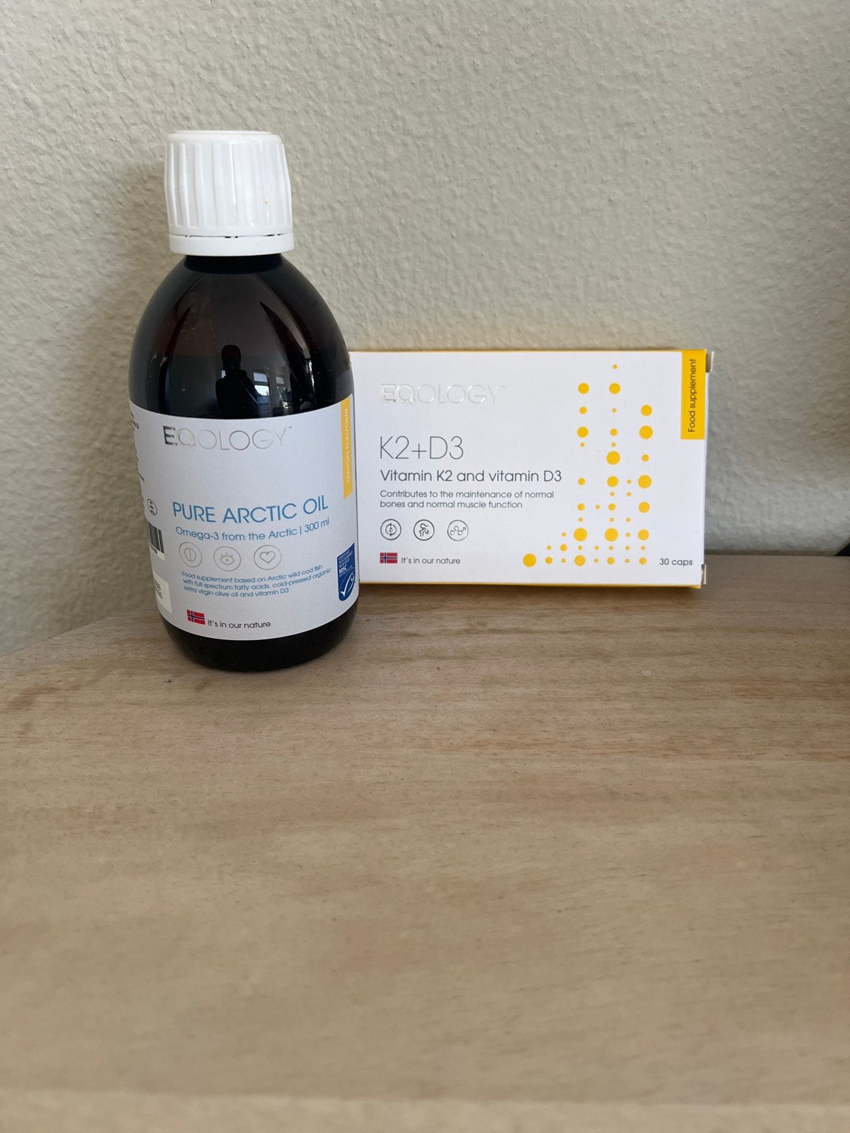 Eqology Pure Arctic Oil & K2+D3 Supplementen, Verzenden, Nieuw, Poeder of Drank