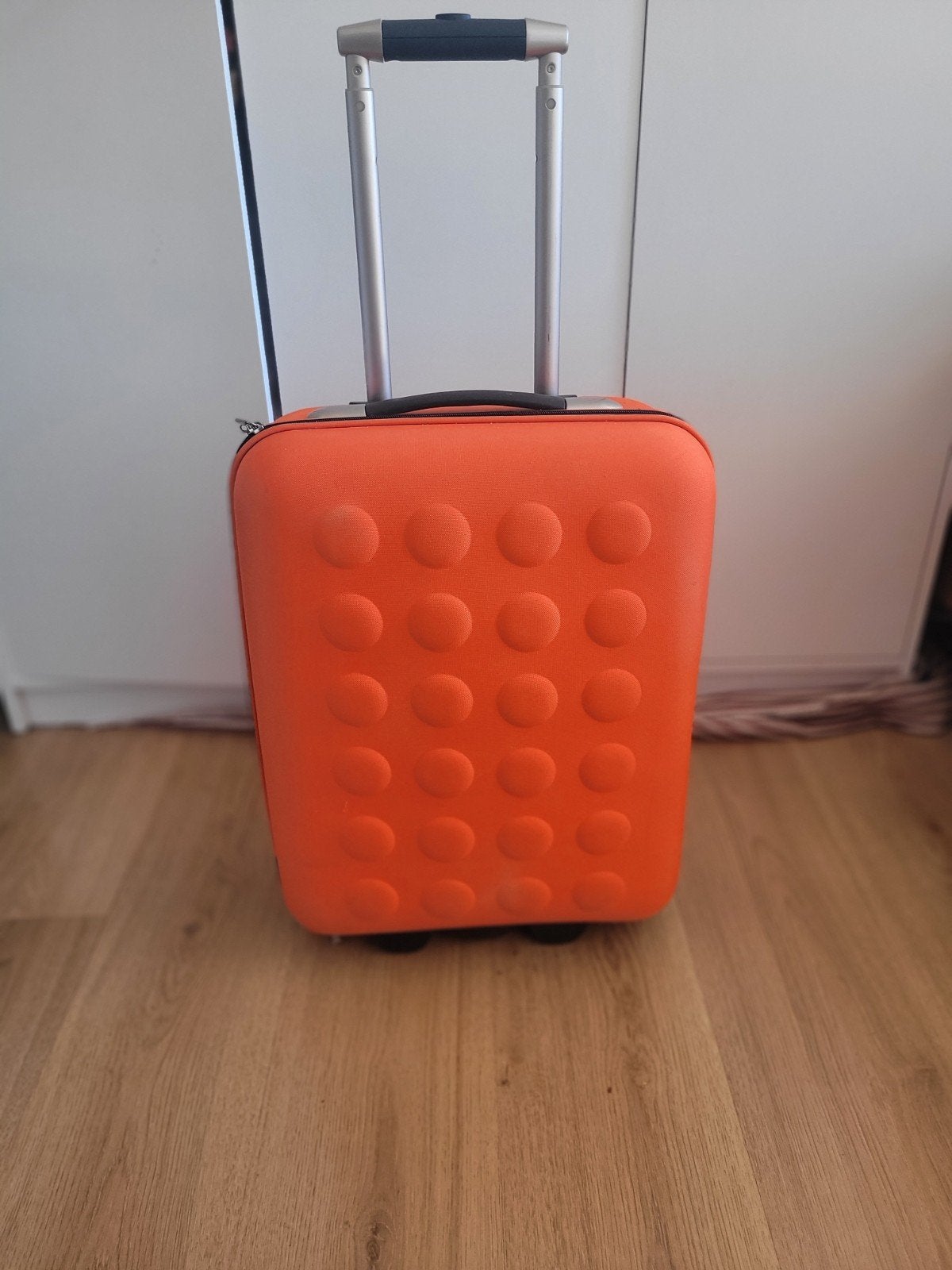 IKEA Family Upptäcka Oranje Koffer Trolley 55x40x23 cm, Overige materialen, Wieltjes, Gebruikt, 50 tot 60 cm