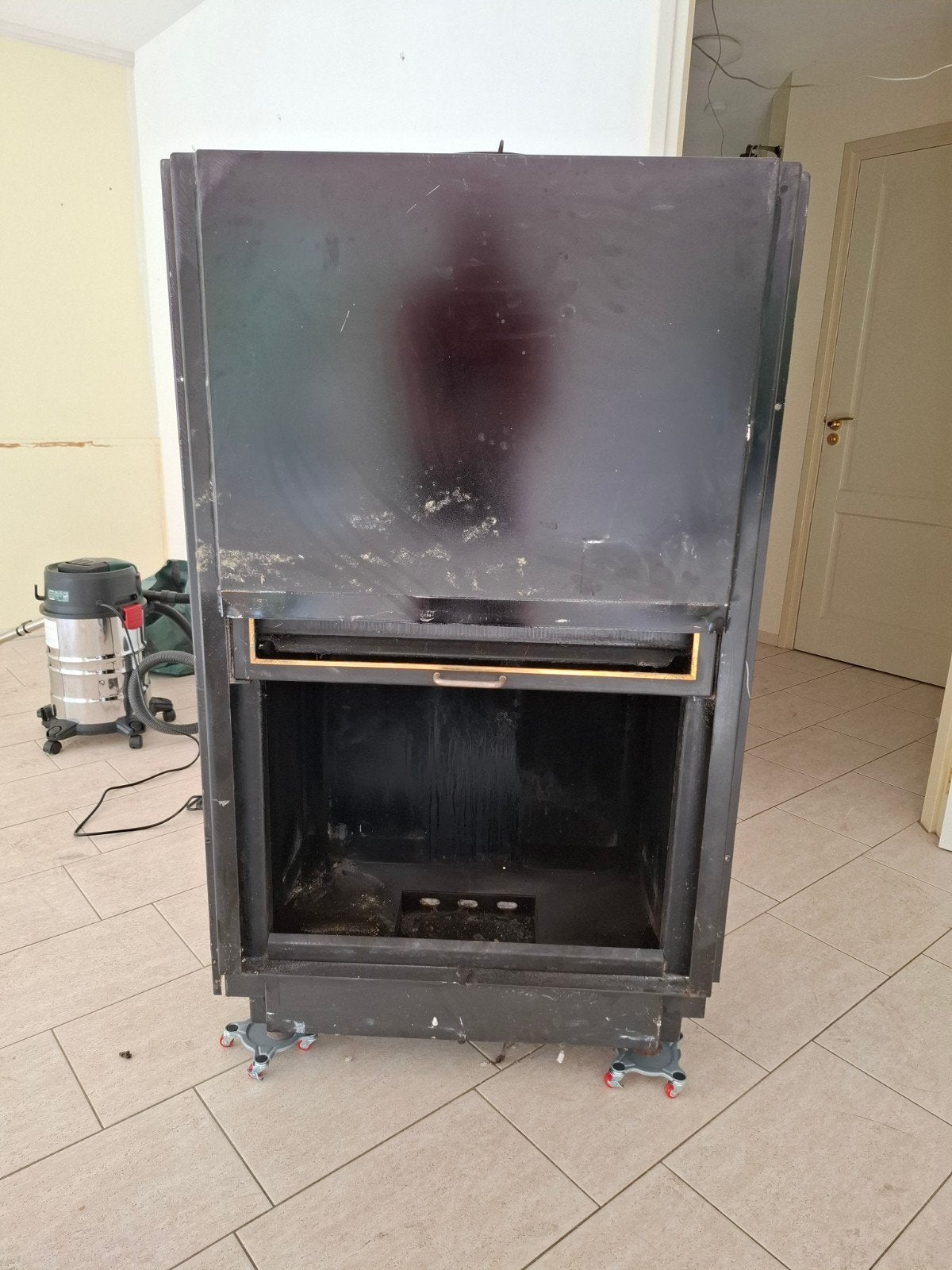 Gebruikte Houthaard - Inbouwhaard, Huis en Inrichting, Haarden, Ophalen, Gebruikt, Inbouwhaard, Houthaard