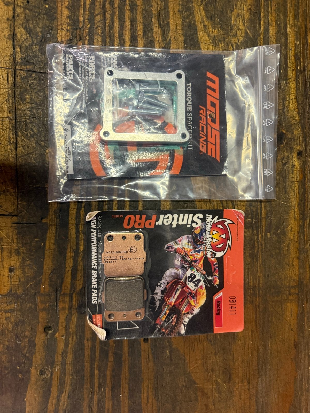 Nieuwe Crossmotor Onderdelen: Remblokken & Ophoogplaat, Nieuw, Yamaha, Yamaha, Yamaha
