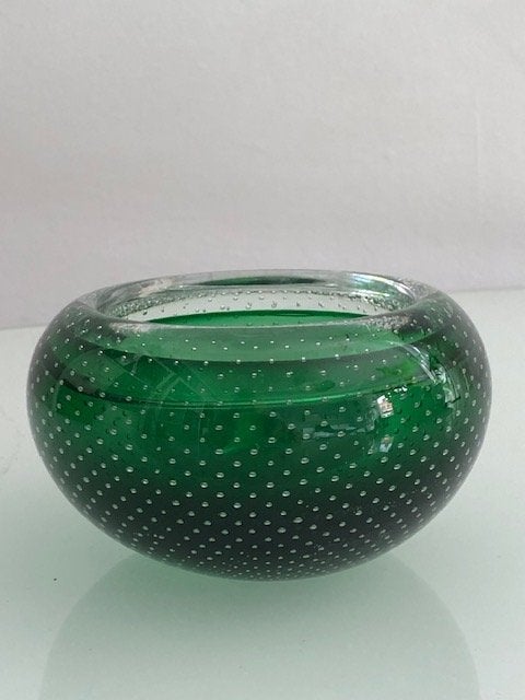 z.g.a.n. Groene spijkerkom van Ozzaro., Antiek en Kunst, Ophalen of Verzenden