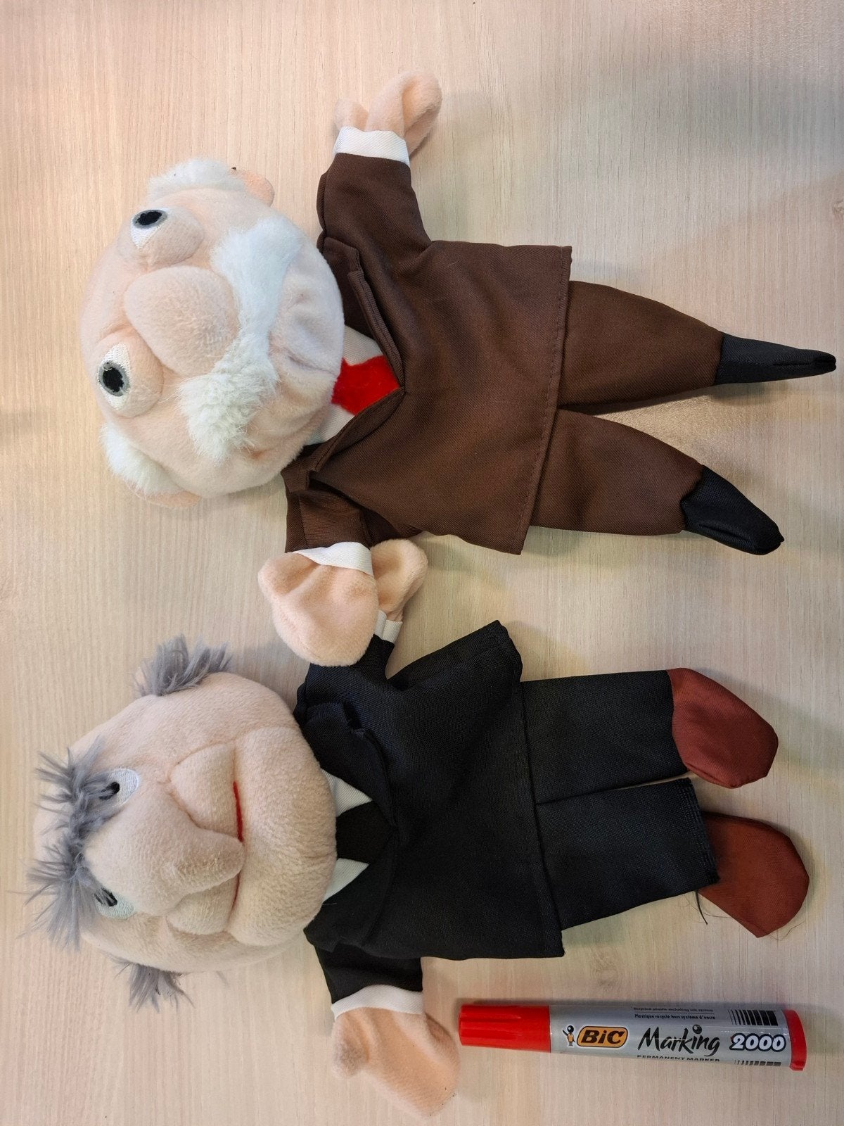 Set van 2 Muppetshow handpoppen waldorf en statler, Ophalen, Gebruikt, Overige typen