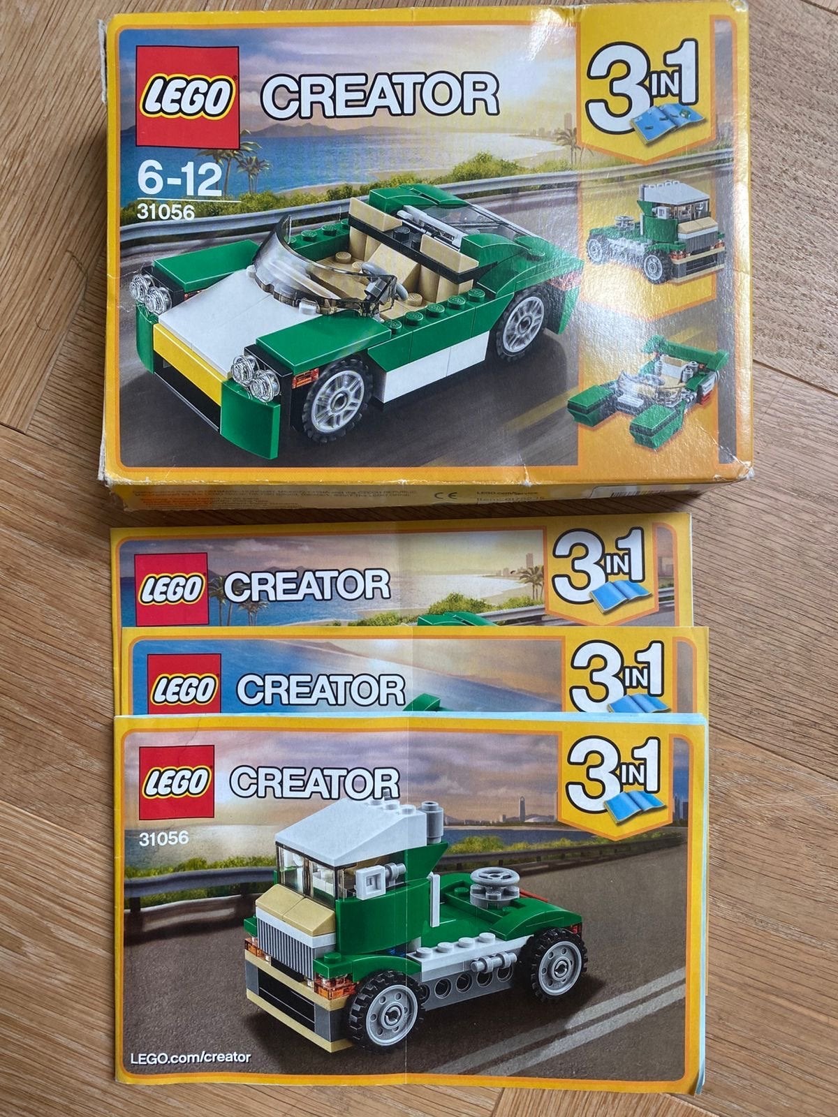 Lego Creator 31056 Groene Cabrio 3-in-1 set, Ophalen, Lego, Zo goed als nieuw, Compleet