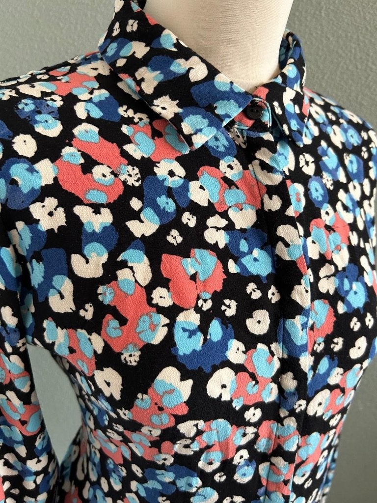 Fabienne Chapot maat 40 bloemen blouse 258, Maat 38/40 (M), Zwart, Ophalen of Verzenden, Zo goed als nieuw