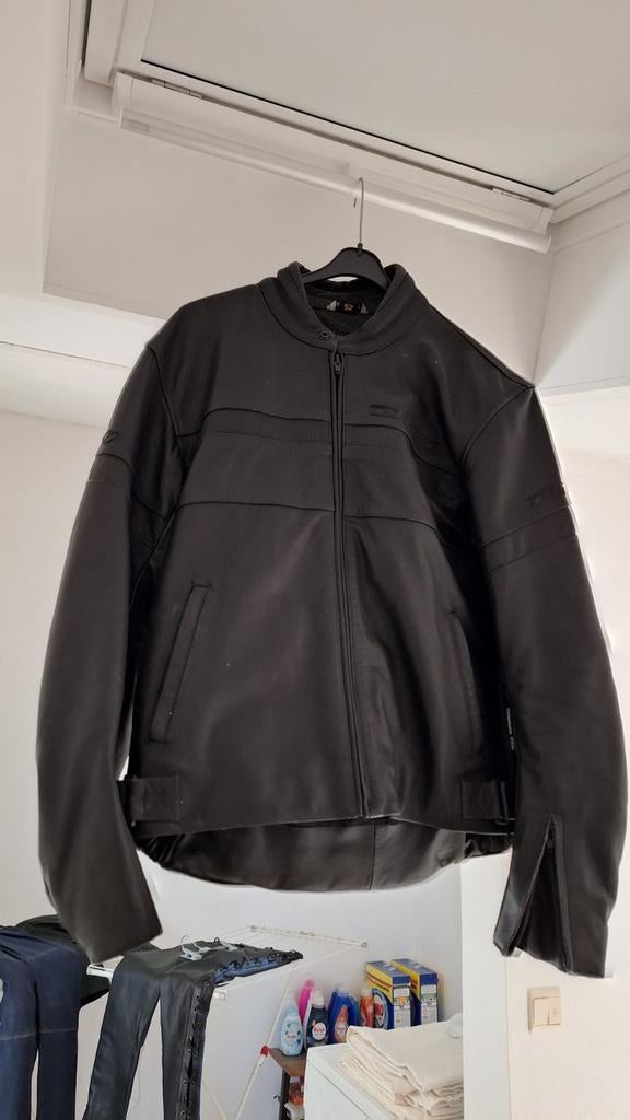 Zwarte leren motorjas - Difi, Motoren, Kleding | Motorkleding, Ophalen, Heren, Difi, Jas | leer