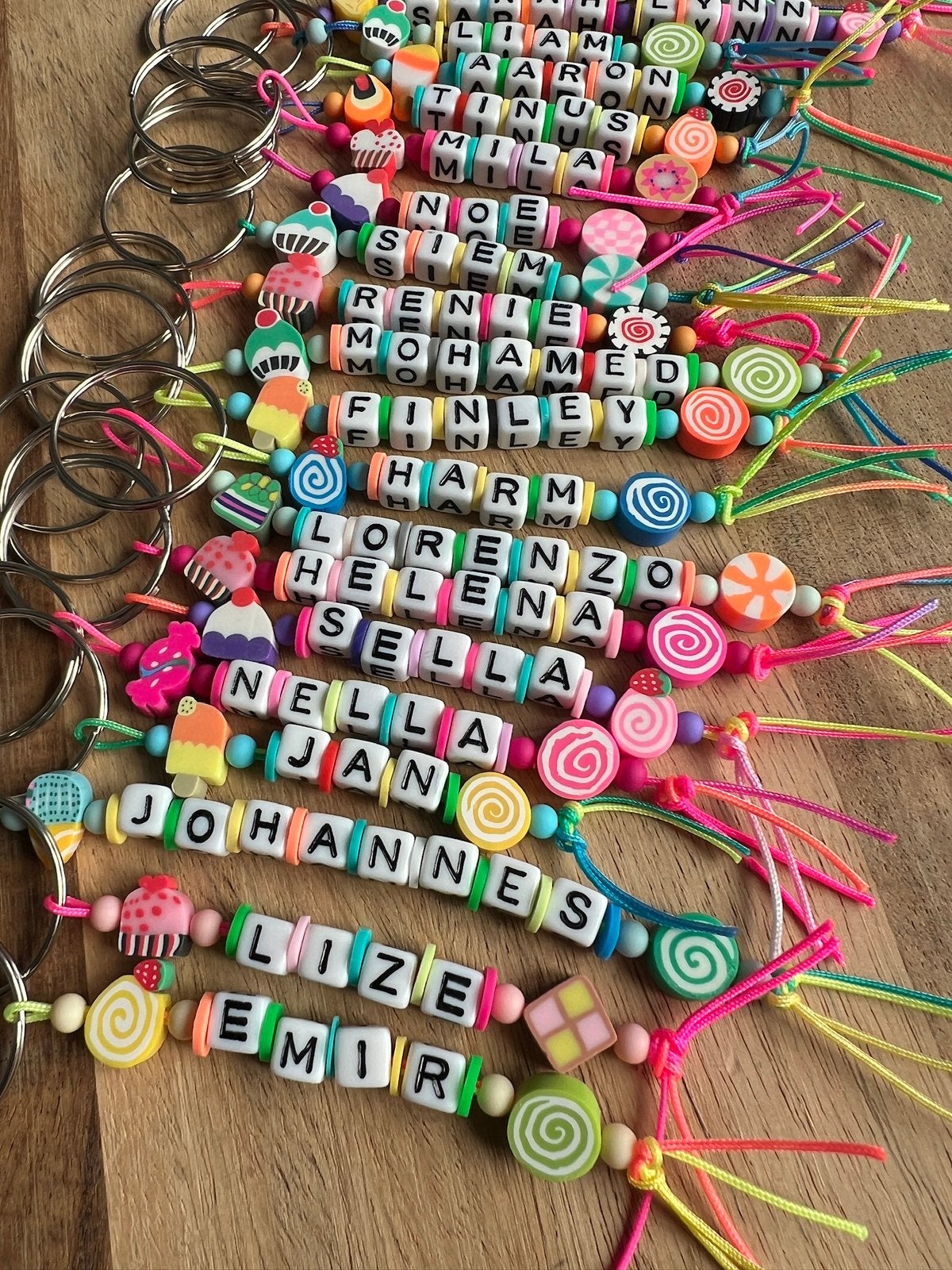 Traktaties basisschool leuke sleutelhangers met naam!!, Verzamelen, Ophalen of Verzenden, Nieuw