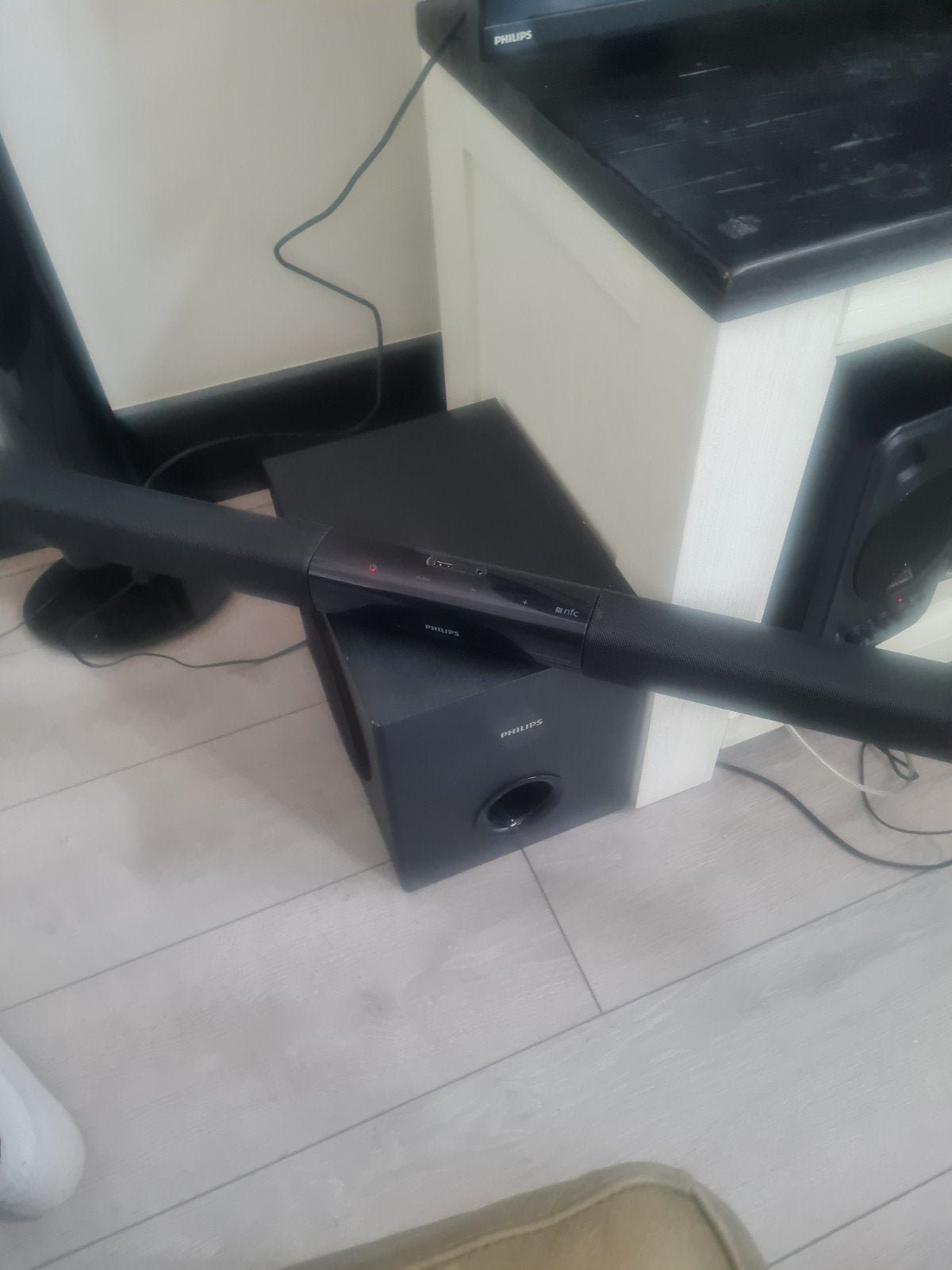 Philips Soundbar met Subwoofer - Bluetooth & NFC, Ophalen of Verzenden, Bluetooth, Gebruikt