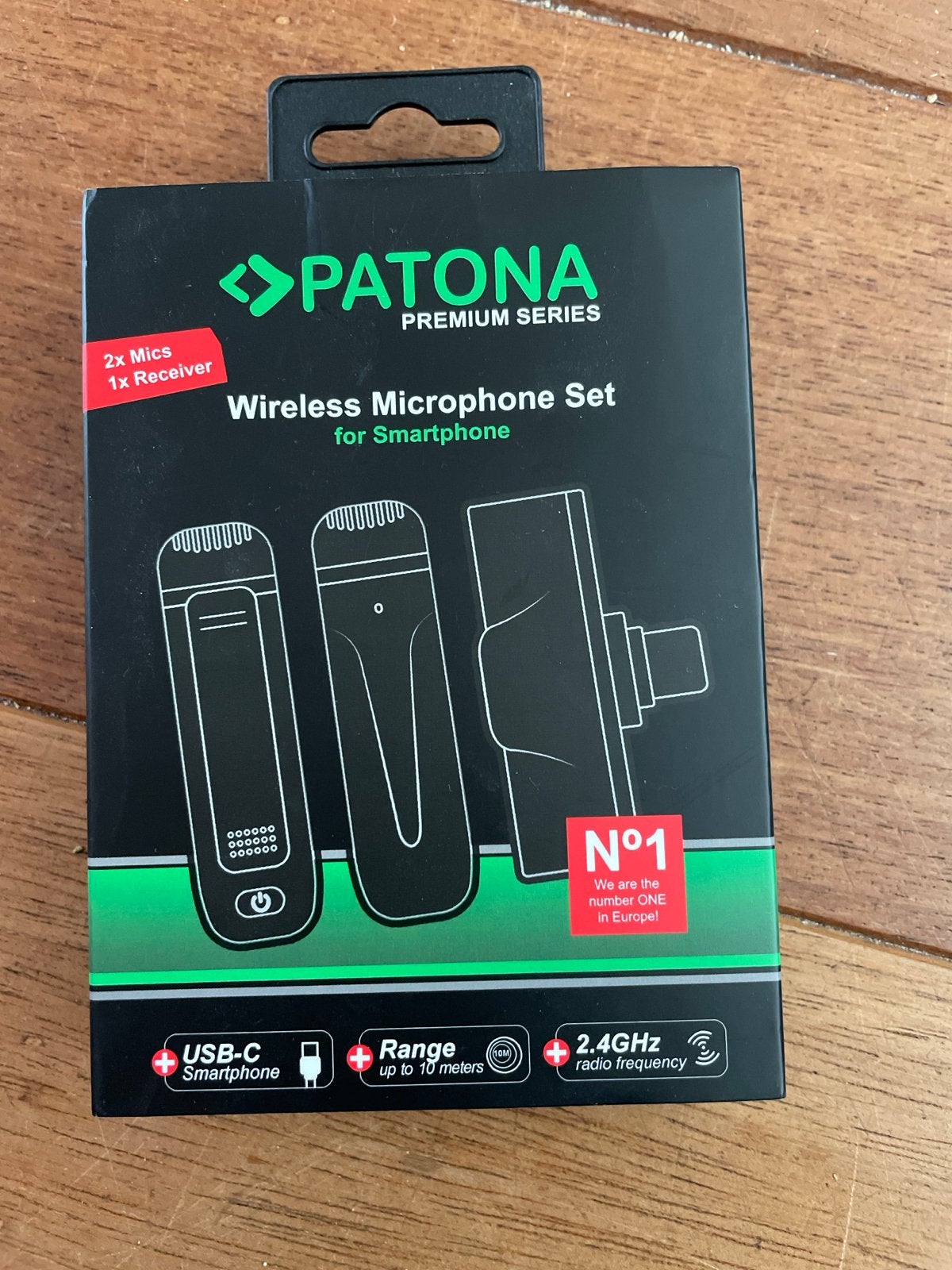 Patona Draadloze Microfoon Set voor Smartphone (USB-C), Ophalen of Verzenden, Nieuw, Overige typen, Draadloos