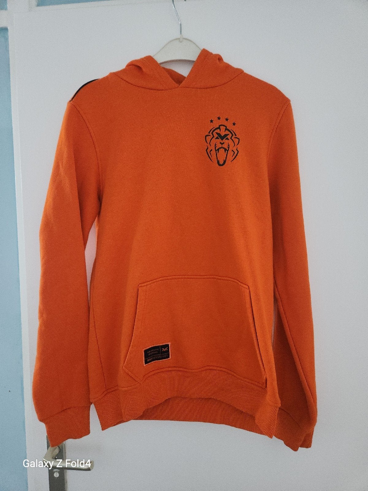 Max Verstappen Hoodie Oranje Maat S ophalen delft, Ophalen, Zo goed als nieuw, Max Verstappen