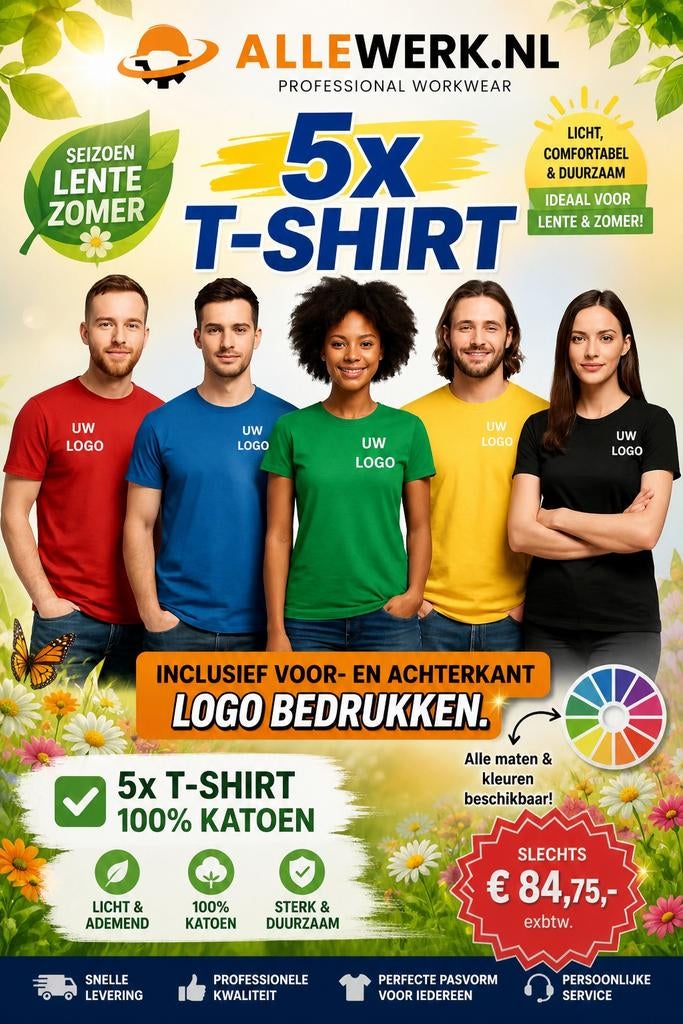 Bedrijfskleding met Logo Bedrukken, Ophalen of Verzenden, Nieuw, AlleWerk.nl